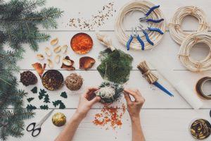 christmas hamper making